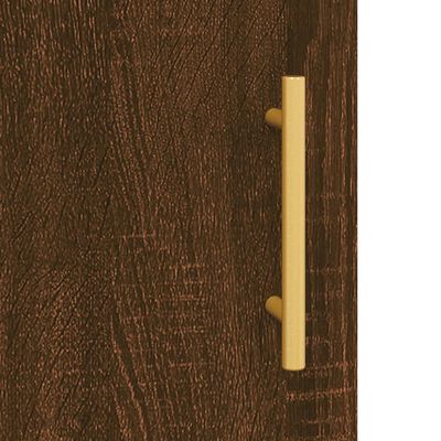vidaXL Komoda, rudos ąžuolo spalvos, 34,5x34x180cm, apdirbta mediena