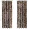 vidaXL Aksominio tipo užuolaidos 2 vnt. Kapučino 245 x 140 cm Aksomas