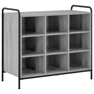 vidaXL Batu skrynia 85 x 39,5 x 75 cm Apdirbta mediena Pilka Sonoma