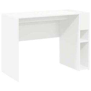 vidaXL Stalas Balta Apdirbta mediena 109 x 50 x 78 cm