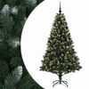 vidaXL Dirbtinė Kalėdų eglutė su burbulais 180 cm 300 LED &Scaron;ilta balta