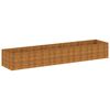 vidaXL Auk&scaron;tas sodo lovelis, 479x100x69cm, Corten plienas