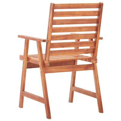 vidaXL Lauko valgomojo kėdės, 8vnt., akacijos medienos masyvas