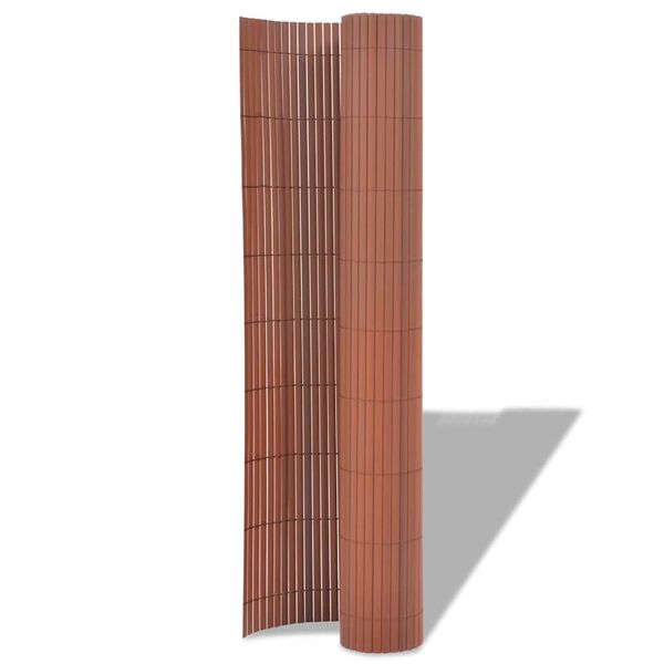 vidaXL Sodo tvora Ruda 150 x 500 cm PVC