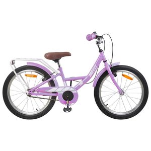 vidaXL Vaikų Dviratis 18 Colių 5&ndash;7 metų vaikams Violetinė