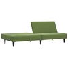 vidaXL Dvivietė sofa-lova, &scaron;viesiai žalios spalvos, aksomas
