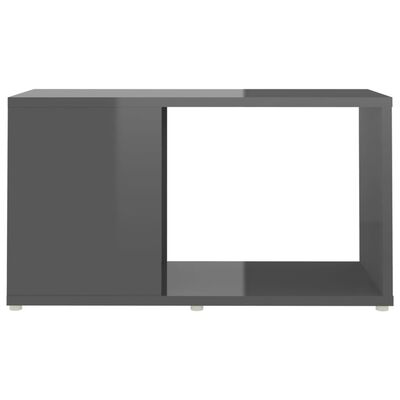vidaXL Televizoriaus spintelė, pilkos spalvos, 60x24x32cm, MDP, blizgi