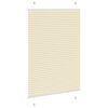 vidaXL Plisuotas Blind Cream 85x150 cm Audinio plotis 84,4 cm