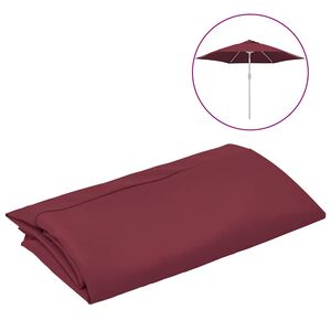 vidaXL Pakaitinis audinys lauko skėčiui nuo saulės, raudonas, 300cm
