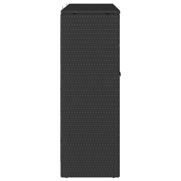 vidaXL Oppbevaringsskap su saugykla Juoda 100 x 36 x 102 cm Ratanas