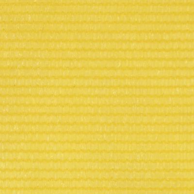 vidaXL Balkono pertvara, geltonos spalvos, 75x600cm, HDPE