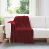 vidaXL Apklotas Bordo raudona 130 x 150 cm Flysas