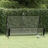 vidaXL 2-1 Futbolo vartai su atmušimo sienele, 202x104x120cm, plienas