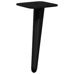 vidaXL Stovinčios kojos 2 vnt. Juoda 56 x 56 x 100 mm Geležis