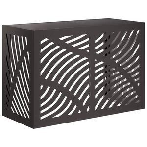 vidaXL Kondicionierių uždangalas Juoda 90 x 40 x 60 cm Plienas