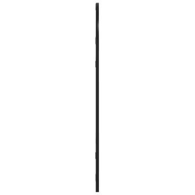 vidaXL Sieninis veidrodis, juodos spalvos, 30x60 cm, geležis, arkinis