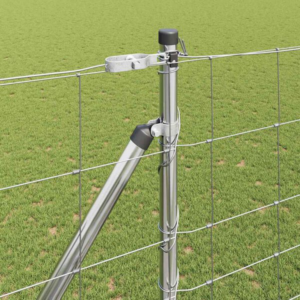 vidaXL Tvorelės stulpas Cinkuotas 25 x 1,6 m Plienas