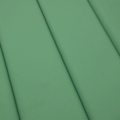 vidaXL Saulės gulto čiužinukas, žalios spalvos, 186x58x3cm, audinys