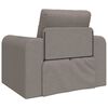 vidaXL Sofa lova Taupe 98 x 71 x 83 cm Aksomas