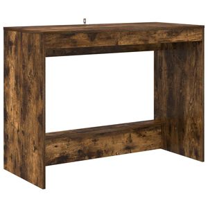 vidaXL Lovos stalas Dūminio ąžuolo Apdirbta mediena 100 x 45 x 75 cm