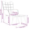 vidaXL Poilsio kėdė su pakoja, garstyčių, audinys