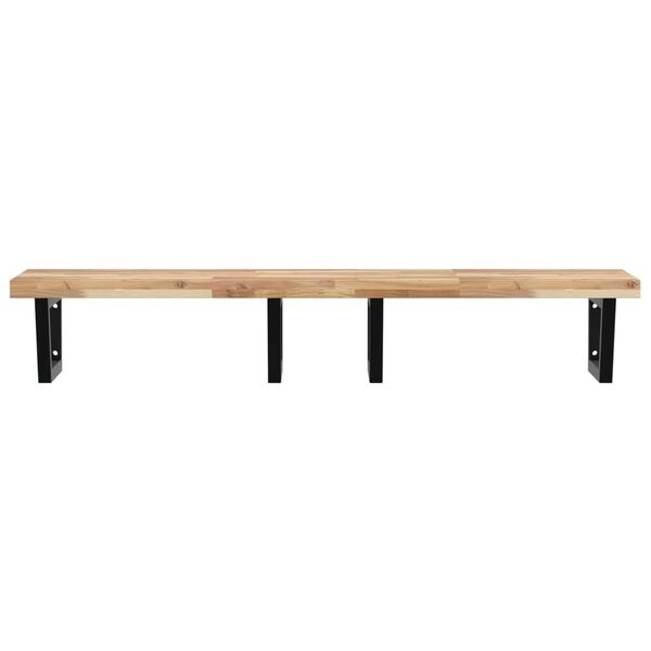 vidaXL Lentyna praustuvui, plienas ir akacijos medienos masyvas