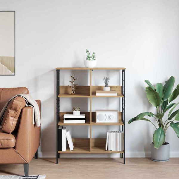 vidaXL Knygų lentyna Amatininkų ąžuolas 82 x 32 x 112 cm