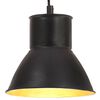 vidaXL Pakabinamas &scaron;viestuvas, juodas, 17cm, 25W, apskritas, E27