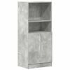vidaXL Virtuvės spintelė, betono pilka, 57x41,5x131,5cm, mediena