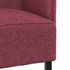 vidaXL Auk&scaron;tos nugaros sofa 101cm Vyno raudonumo audinys