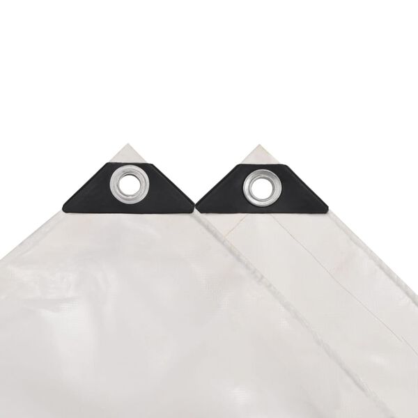 vidaXL Tentas, 650g/m&sup2;, 4x6m, baltas