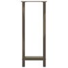 vidaXL Baro stalo kojos, 2 vnt., 40 x (100-101) cm, natūralus plienas