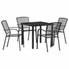 vidaXL Sodo valgomojo komplektas 5 pcs Antracitas