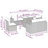vidaXL Sodo komplektas su pagalvėlėmis, 9 dalių, poliratanas/akacija
