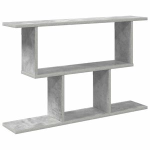 vidaXL Sieninė lentyna Betono pilka 80 x 15 x 50,5 cm
