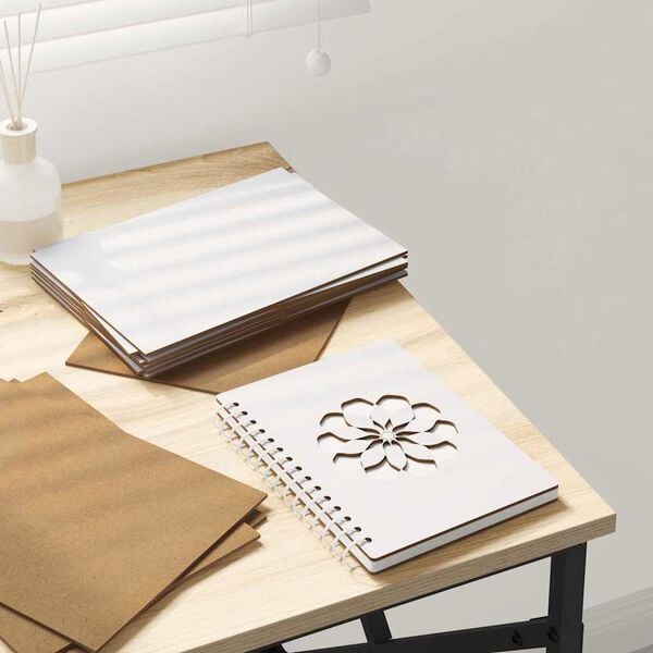 vidaXL Dekoratyvinės Panelės 150 pcs Balta 15 x 21 x 0.27 cm