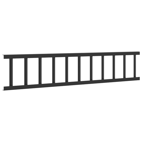 vidaXL Stogo sniego sargas Juoda 600 x 2,5 x 20 cm Plienas