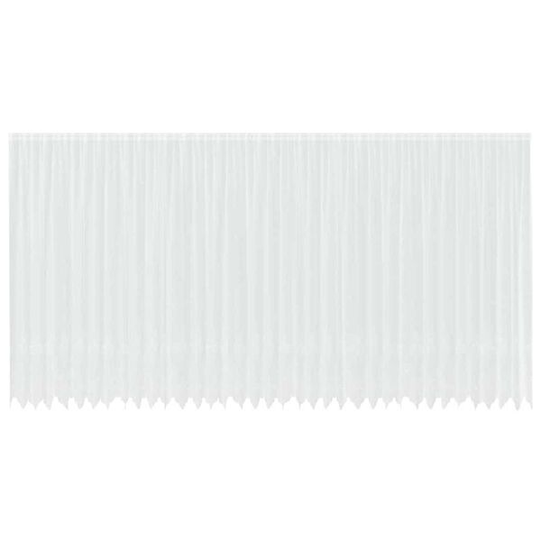 vidaXL Nėrinių Užuolaida Gėlių Balta 300 x 900 cm Poliesteris