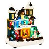 vidaXL Kalėdų miestelis su rogutėmis SALO 19 x 13 x 24 cm Derva