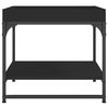 vidaXL Kavos staliukas, juodas, 49,5x49,5x45cm, apdirbta mediena