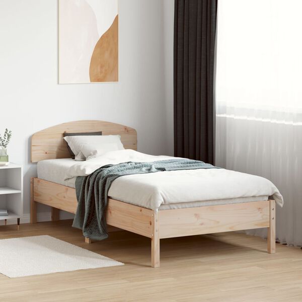 vidaXL Galvūgalis, 90cm, pušies medienos masyvas