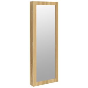 vidaXL Veidrodinė papuo&scaron;alų spintelė, 37,5x10x106cm, sieninė