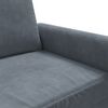 vidaXL Trivietė sofa, tamsiai pilkos spalvos, 180cm, aksomas