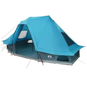 vidaXL Tipi palapinė 6 asmeniui Mėlyna tafta