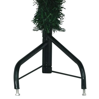 vidaXL Dirbtinė kampinė Kalėdų eglutė, žalia, 180cm, PVC