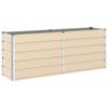 vidaXL Lovelis Ivory 195 x 50 x 75 cm Cinkuota plienas