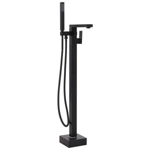 vidaXL Pastatomas vonios mai&scaron;ytuvas, juodas, 90cm, plienas