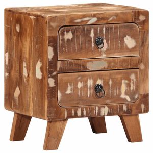 vidaXL Spintelė prie lovos 40x32x46 cm Regeneruota medžio masyvo