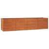 vidaXL Auk&scaron;tas sodo lovelis, rūdžių, 320x80x77cm, Corten plienas