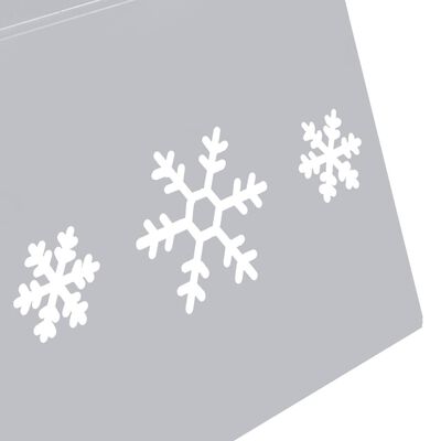 vidaXL Kalėdų eglutės stovo apvadas, sidabrinis ir baltas, 68x25cm